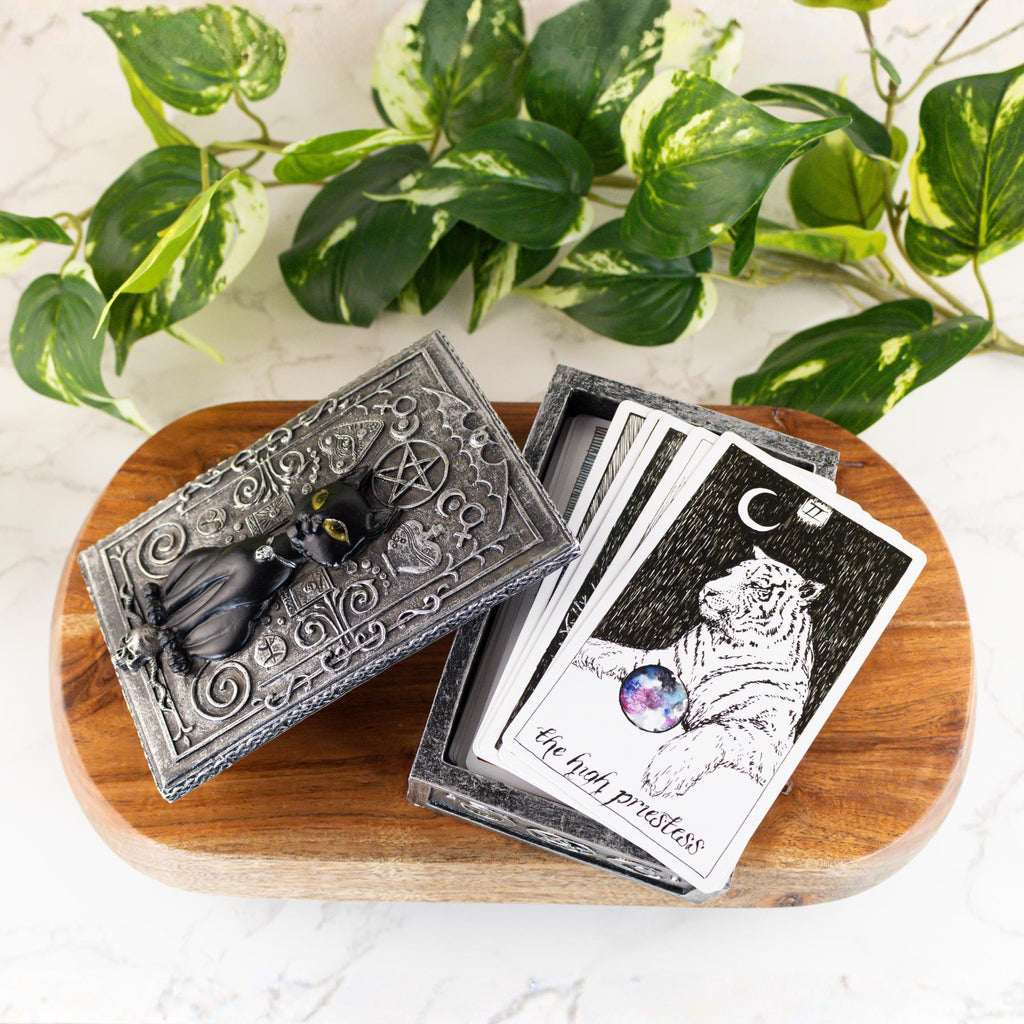 The Black Cat Tarot Card Storage Box