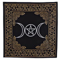 Triple Moon Pentagram Altar Cloth