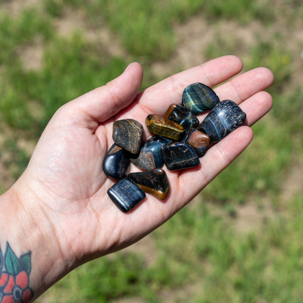 Blue Tiger's Eye Tumbled 1lb