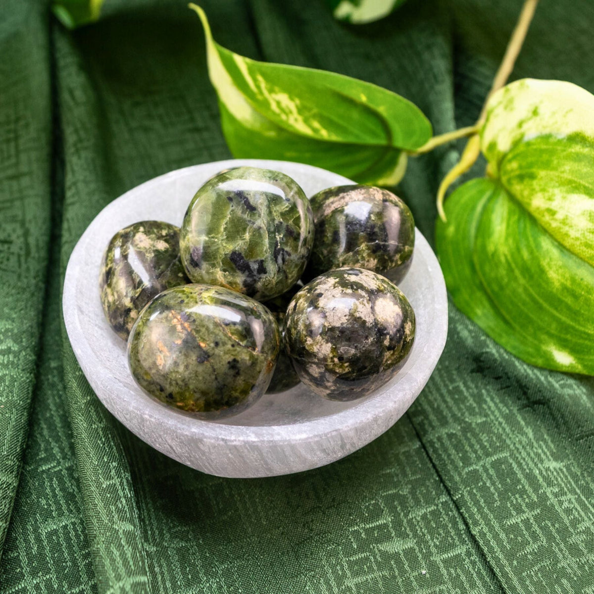Nephrite Jade Tumbled 1lb