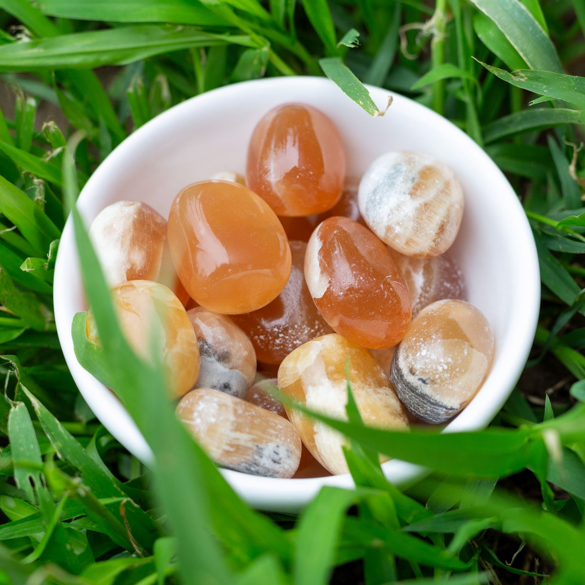 Orange Calcite Tumbled 1lb