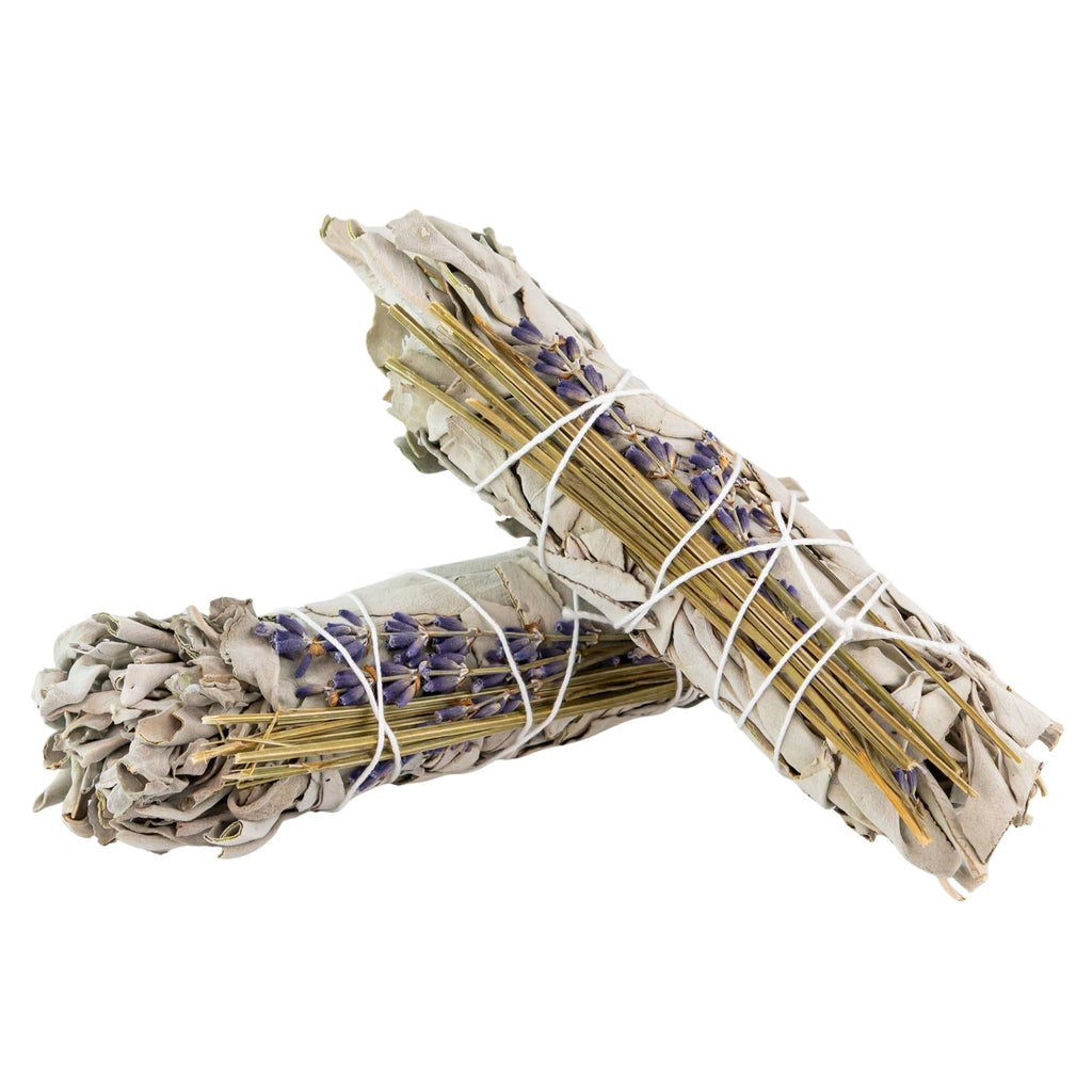 White Sage with Lavender Smudge Stick