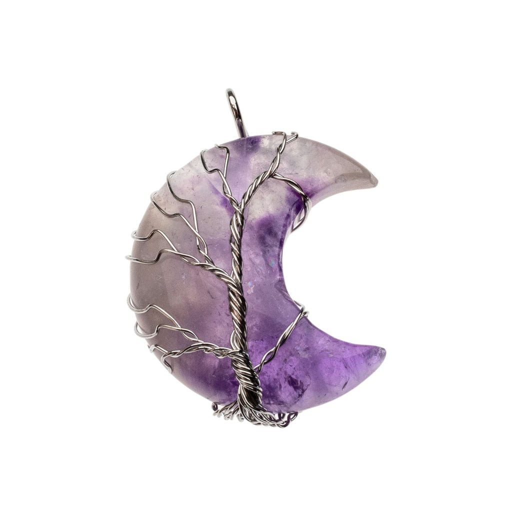 Wire Wrapped Moon Pendant