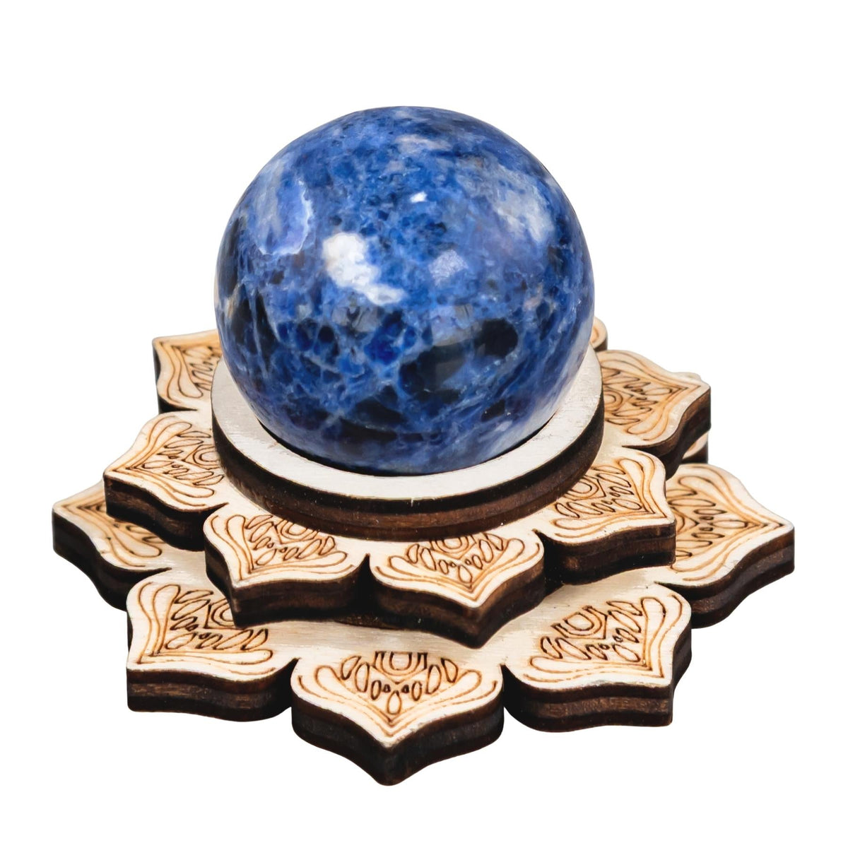 Wooden Crystal Sphere Holder