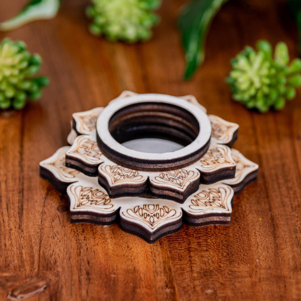 Wooden Crystal Sphere Holder