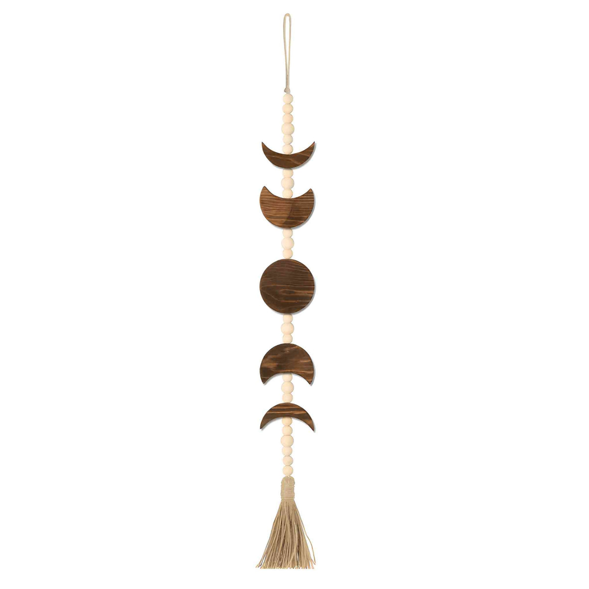 Wooden Moon Phase Wall Hanging Garland