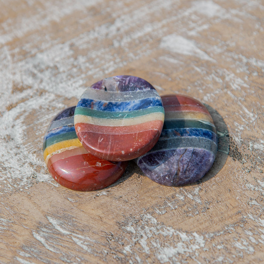 7 Chakra Worry Stone