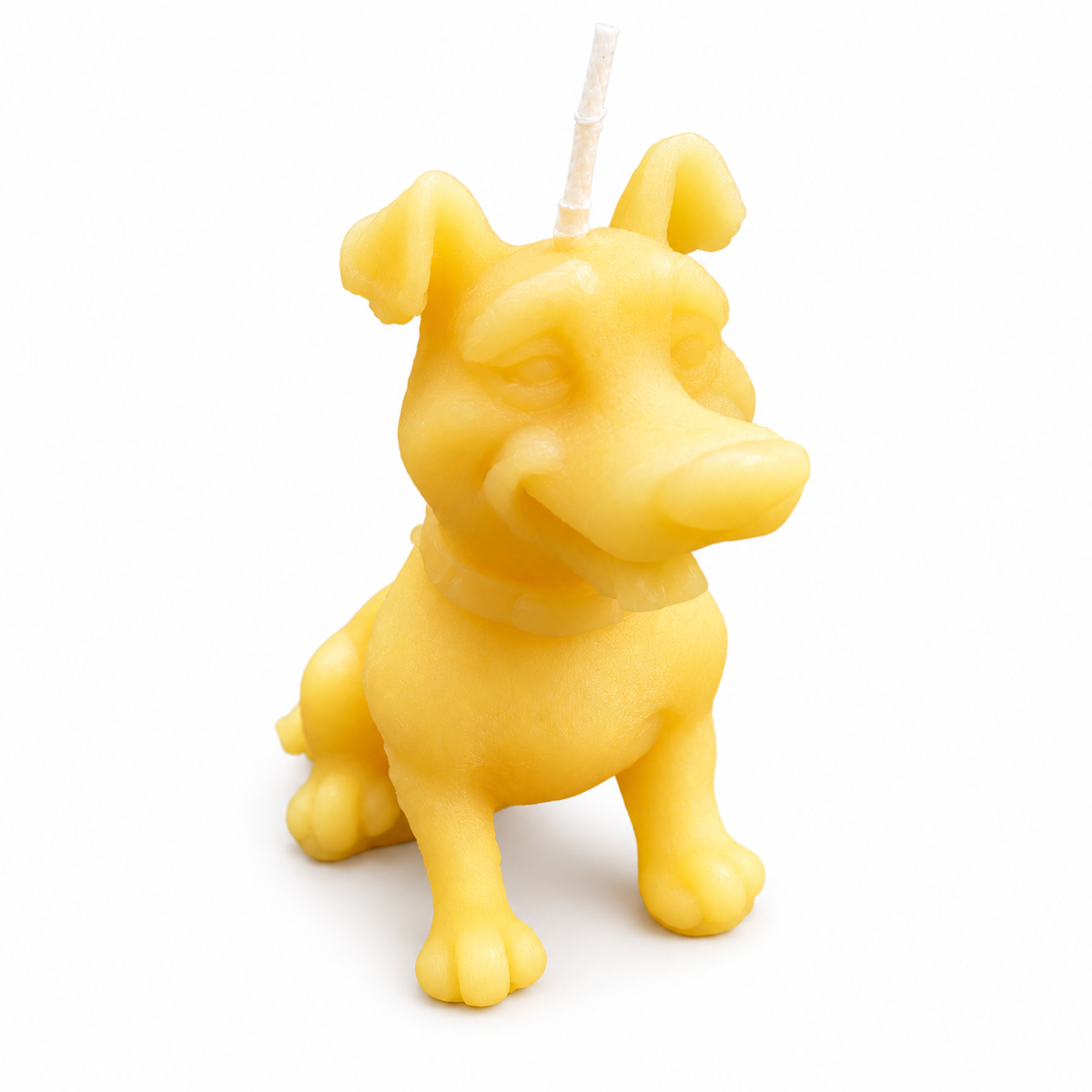 Cartoon Dog Beeswax Candle