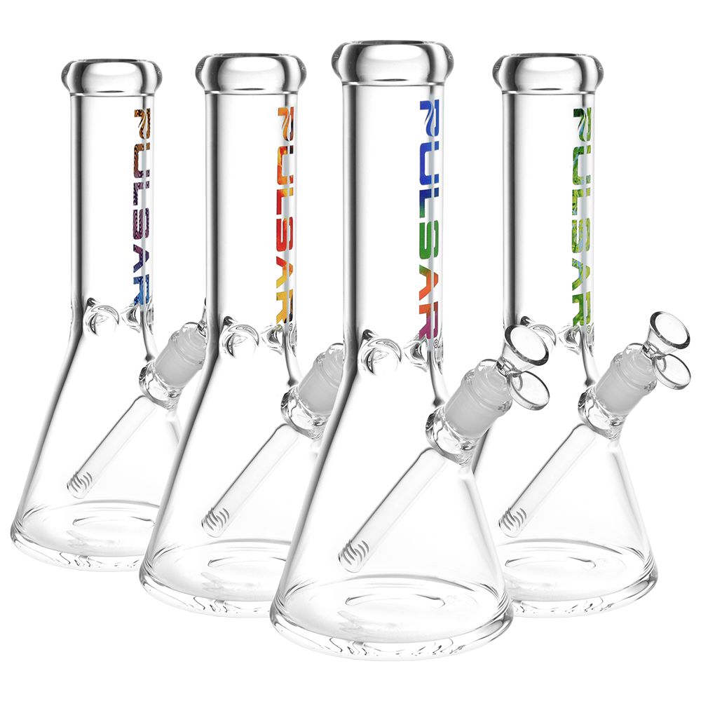Pulsar ~ Illustrious Glass Beaker Water Pipe | 14mm F | Colors Vary