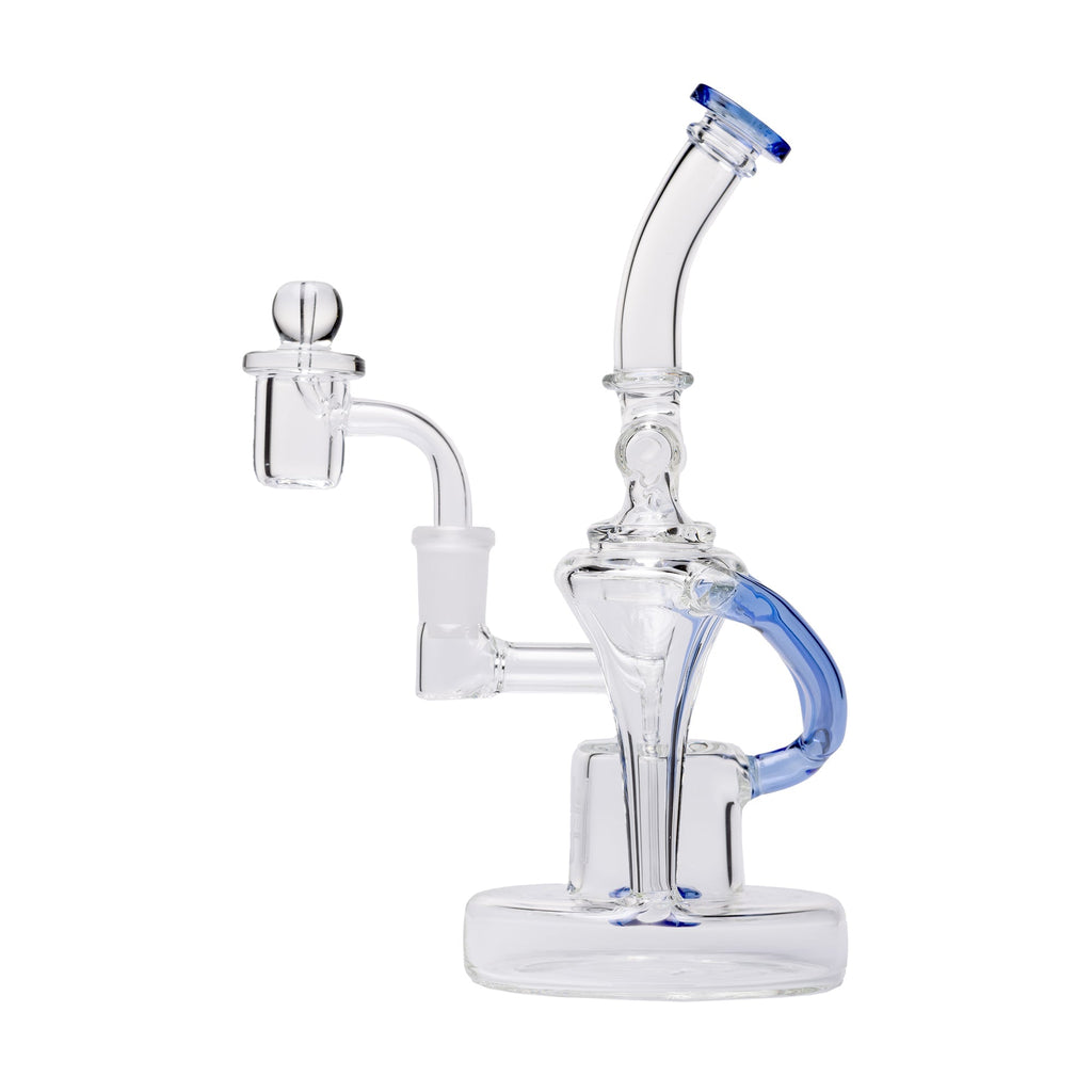 Human Grade - Dualing Recycler Glass Rig Water Pipe
