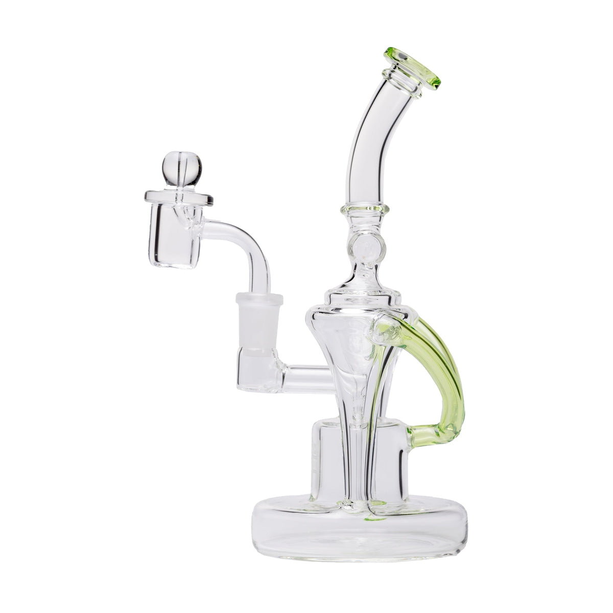 Human Grade - Dualing Recycler Glass Rig Water Pipe