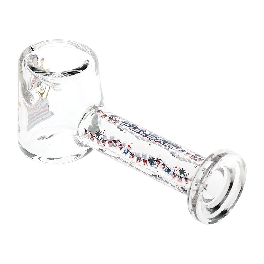 Pulsar ~ Betty in Cake Glass Hand Pipe - 4.5"