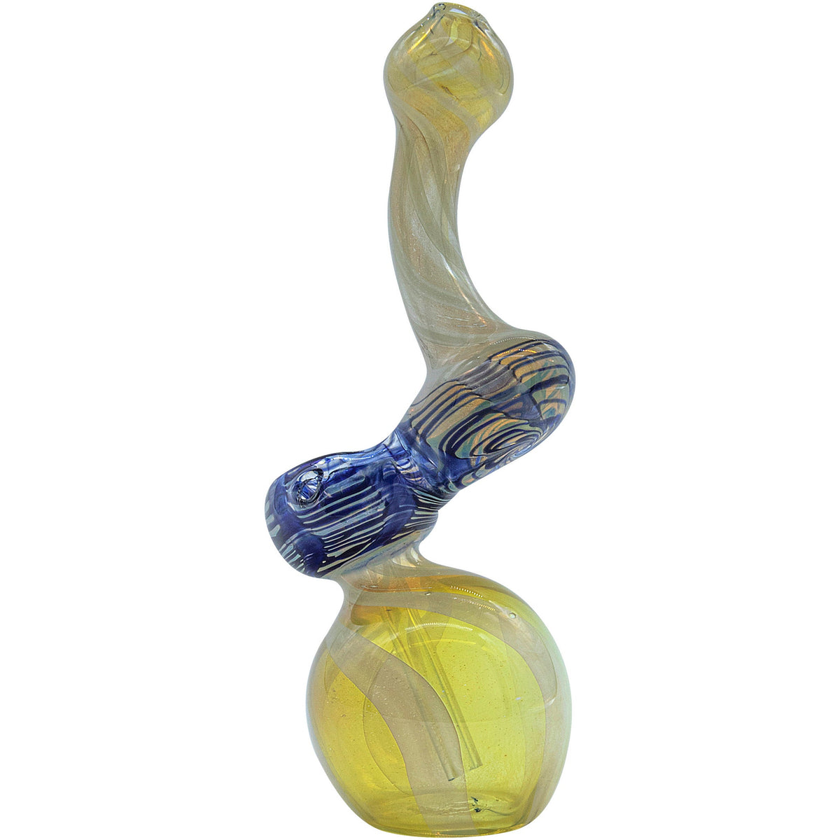 LA Pipes - "Rake Bubb" Fumed Sherlock Bubbler Pipe (Various Colors)