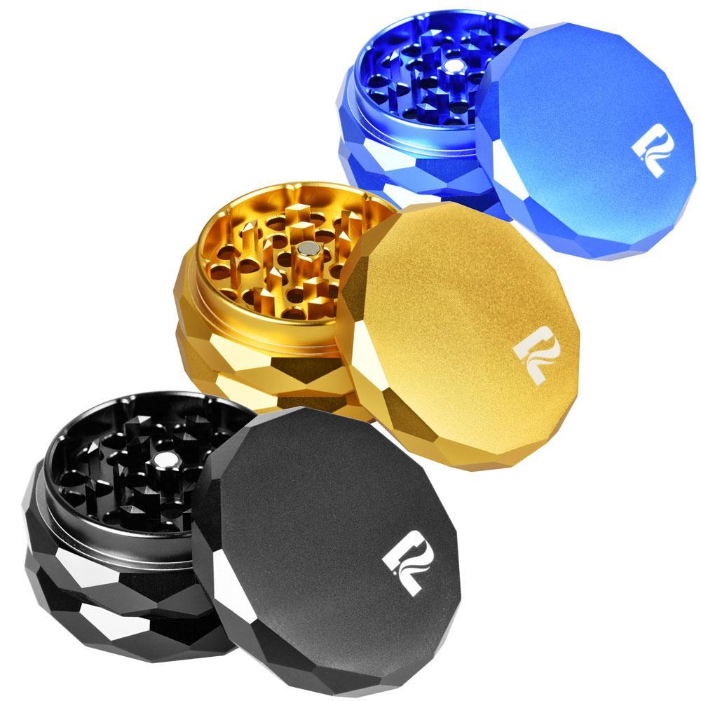 Pulsar ~ Diamond Faceted Aluminum Herb Grinder