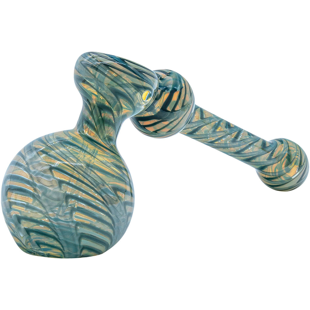 LA Pipes - Full Rake Fumed Hammer Bubbler Pipe 6"