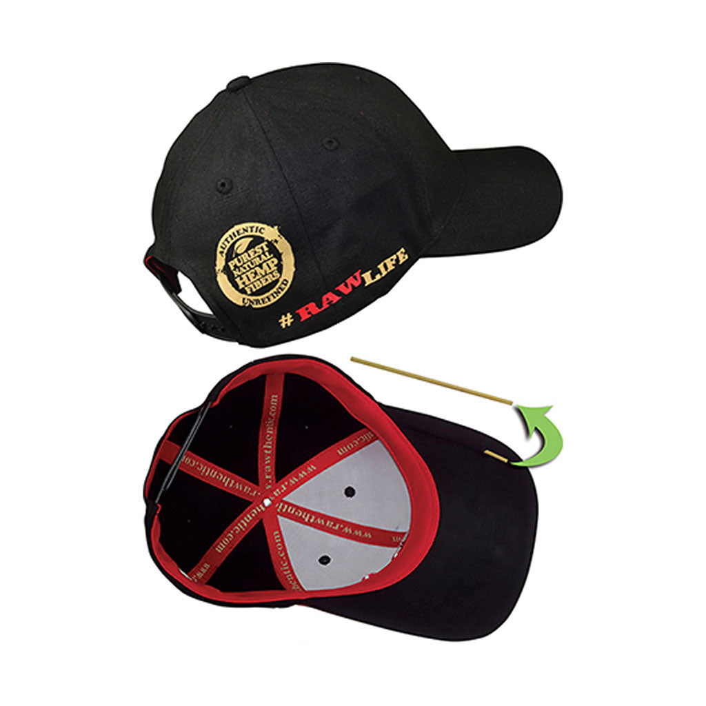 RAW - MENS BLACK HAT