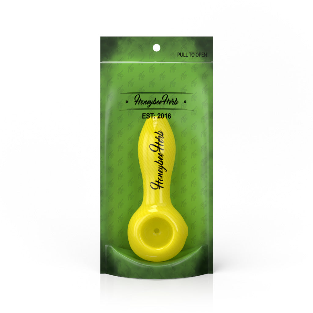 Honeybee Herb ~ Inside Out Linework Hand Pipe Spoon