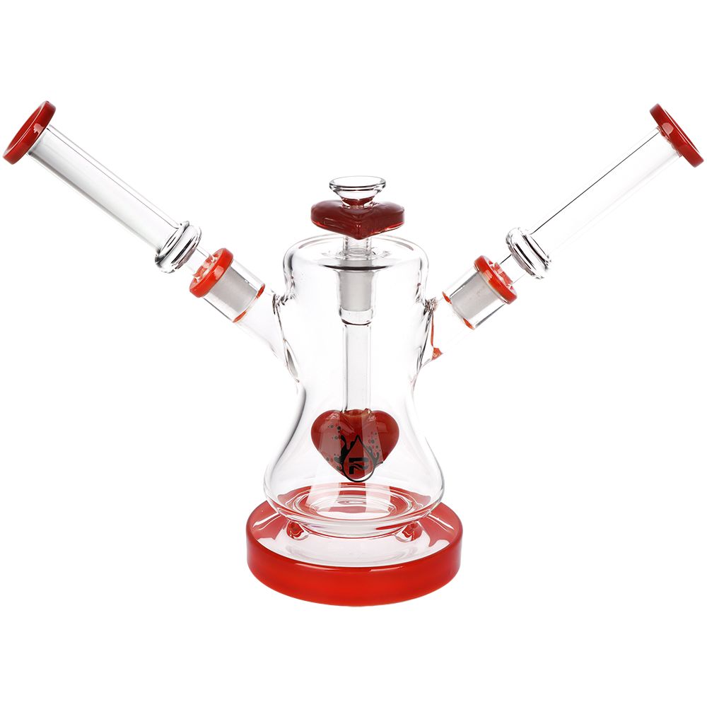 Pulsar ~ Date Night: Part 2 Dual Neck Glass Water Pipe | 8.5" | 14mm F