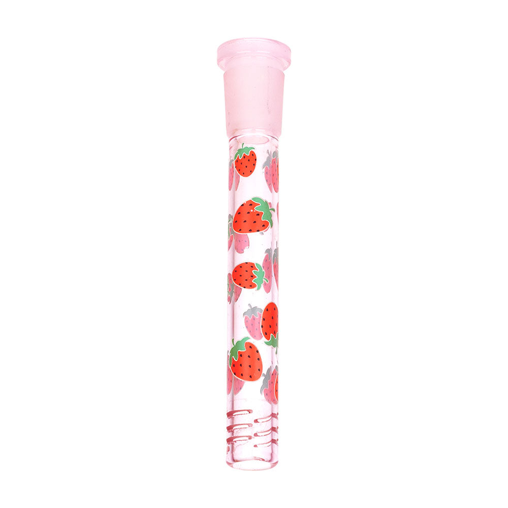Pulsar ~ Fruit Series Strawberry Cough Herb Pipe Glow Duo - 10" / 14mm F