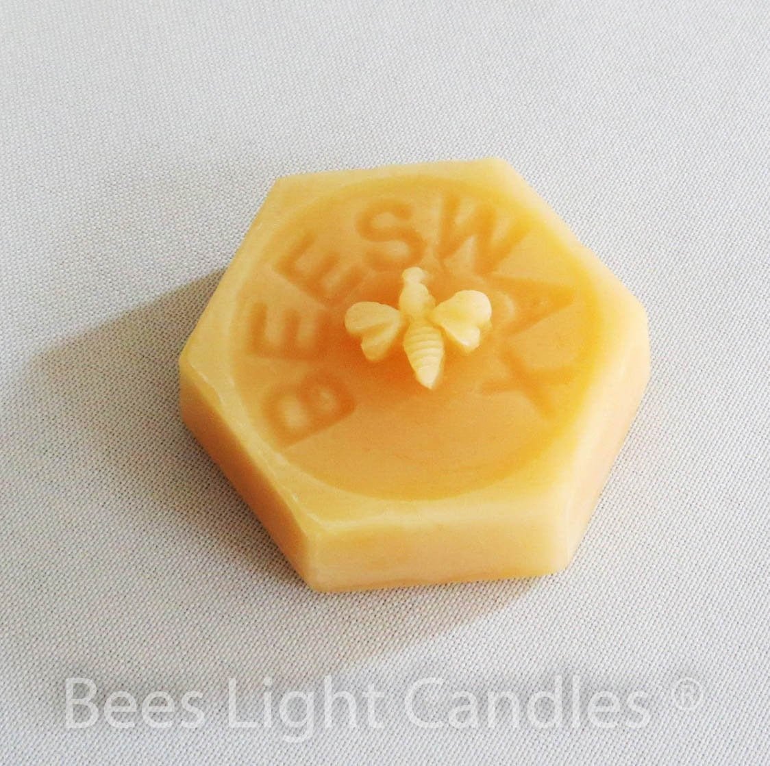 1oz All Natural Beeswax Blocks Cosmetic Apiary Grade A
