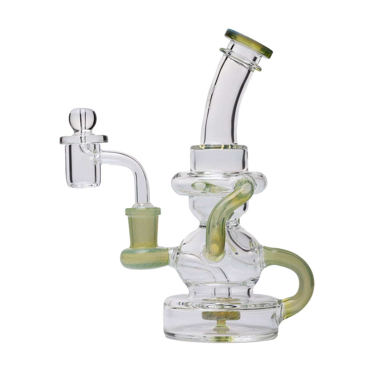 Human Grade - Stubby Klein Glass Recycler Rig Water Pipe