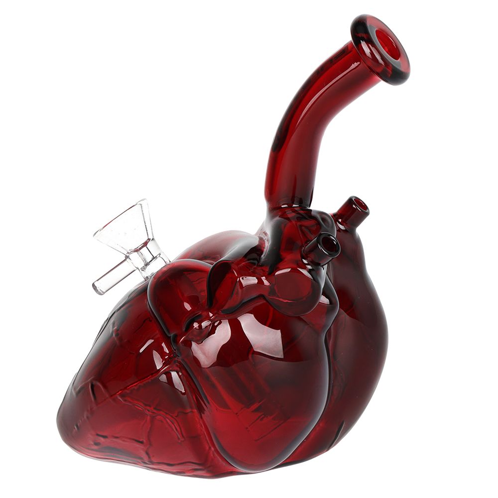 Pulsar ~ Be Still My Heart Glass Water Pipe 6.5" - 14mm F