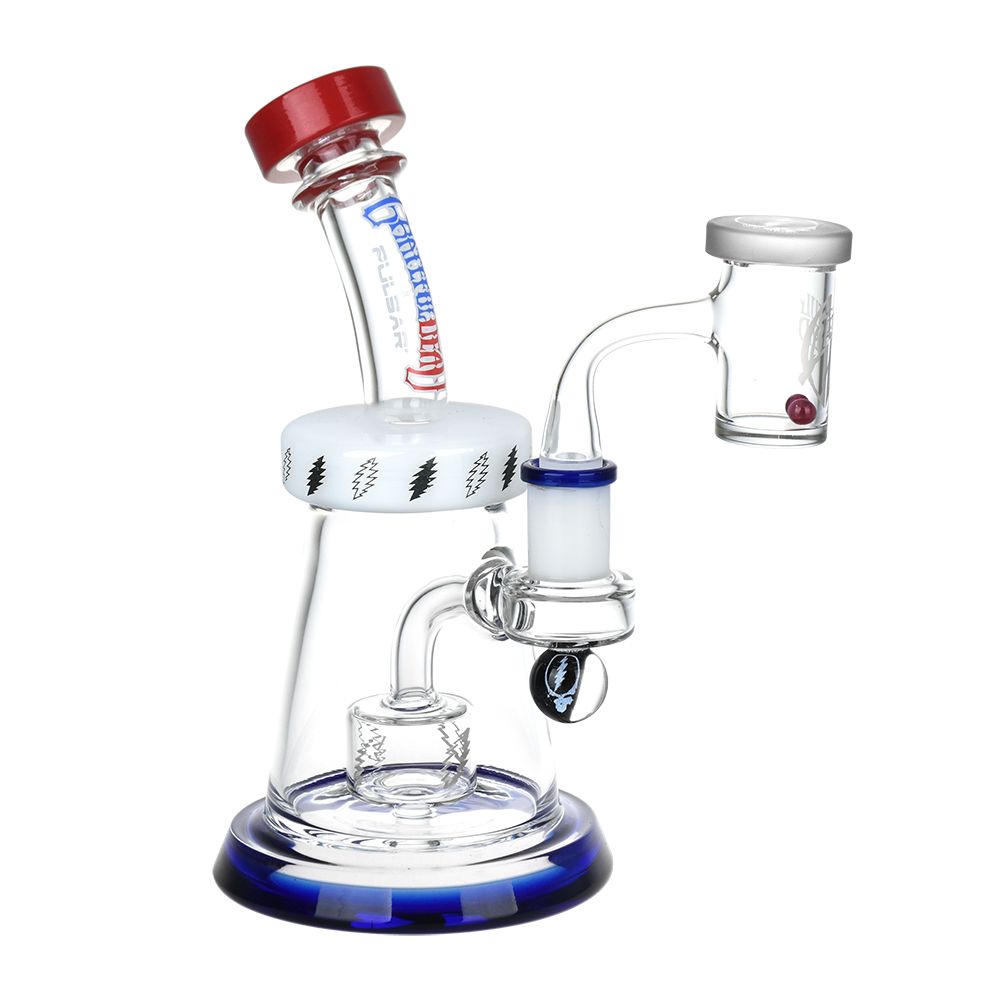 Pulsar ~ Grateful Dead x Pulsar Lightning Bell Dab Rig Set - 7.5" / 14mm F