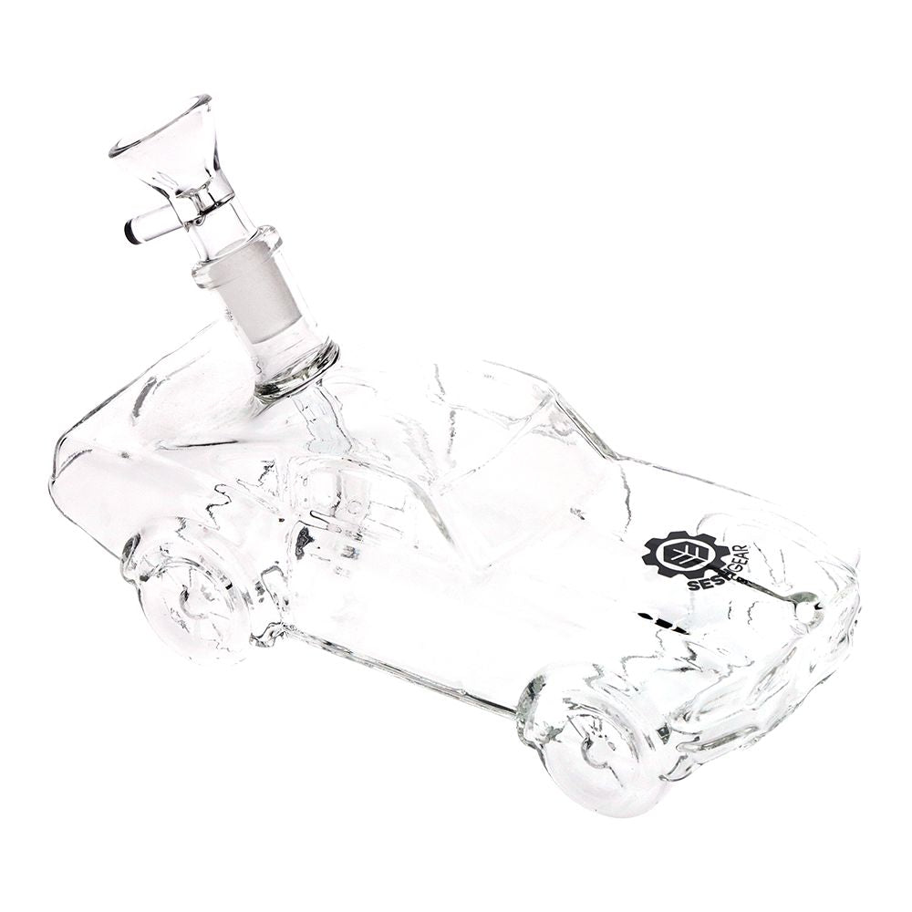 SeshGear ~ Clear Car Glass Water Pipe - 6.75" / 14mm F 2ct