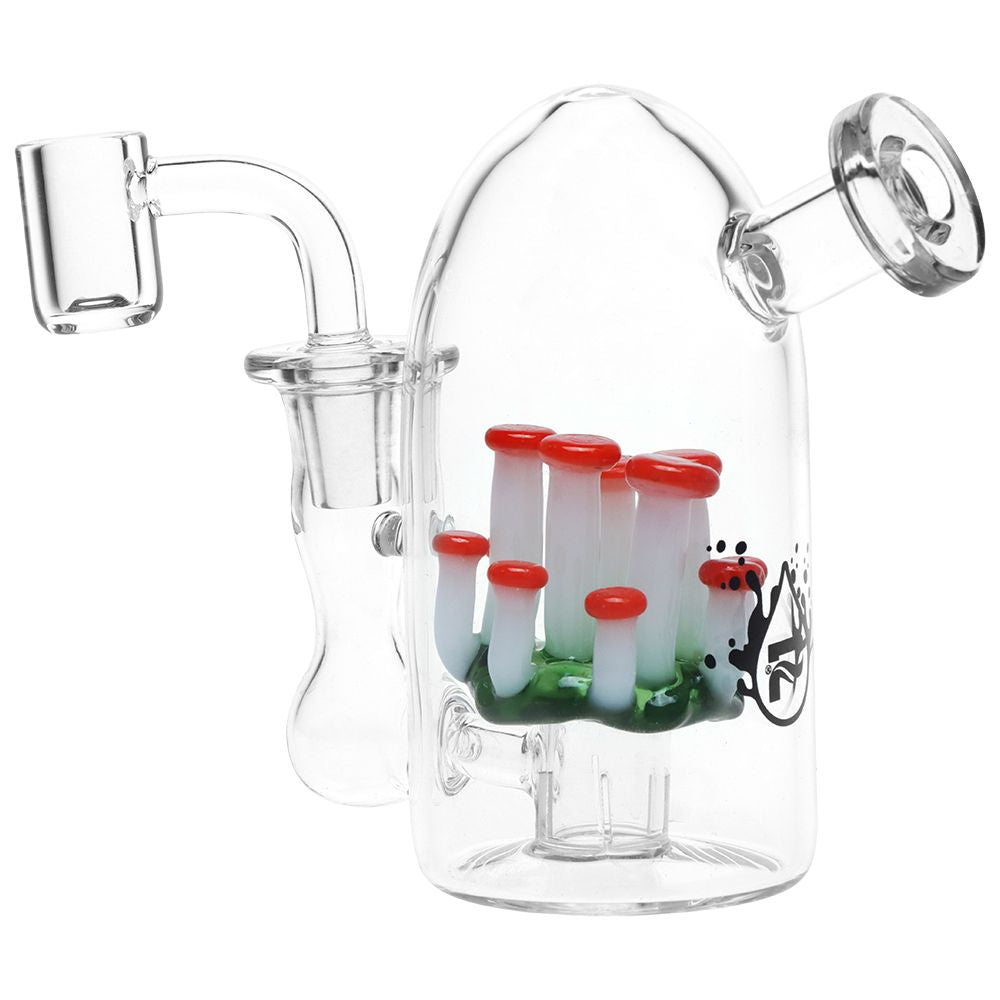 Pulsar ~ There's Not Mushroom Left In Here Mini Glass Dab Rig - 4.75" / 14mm F