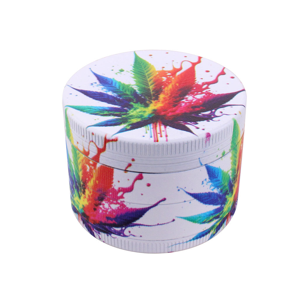 SPLASH ARTWORK HERBAL LEAF 4-PIECE GRINDER