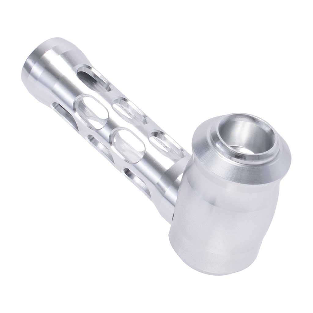 Honeybee Herb ~ ALUMINUM GLASS PERFORATED HAND PIPE