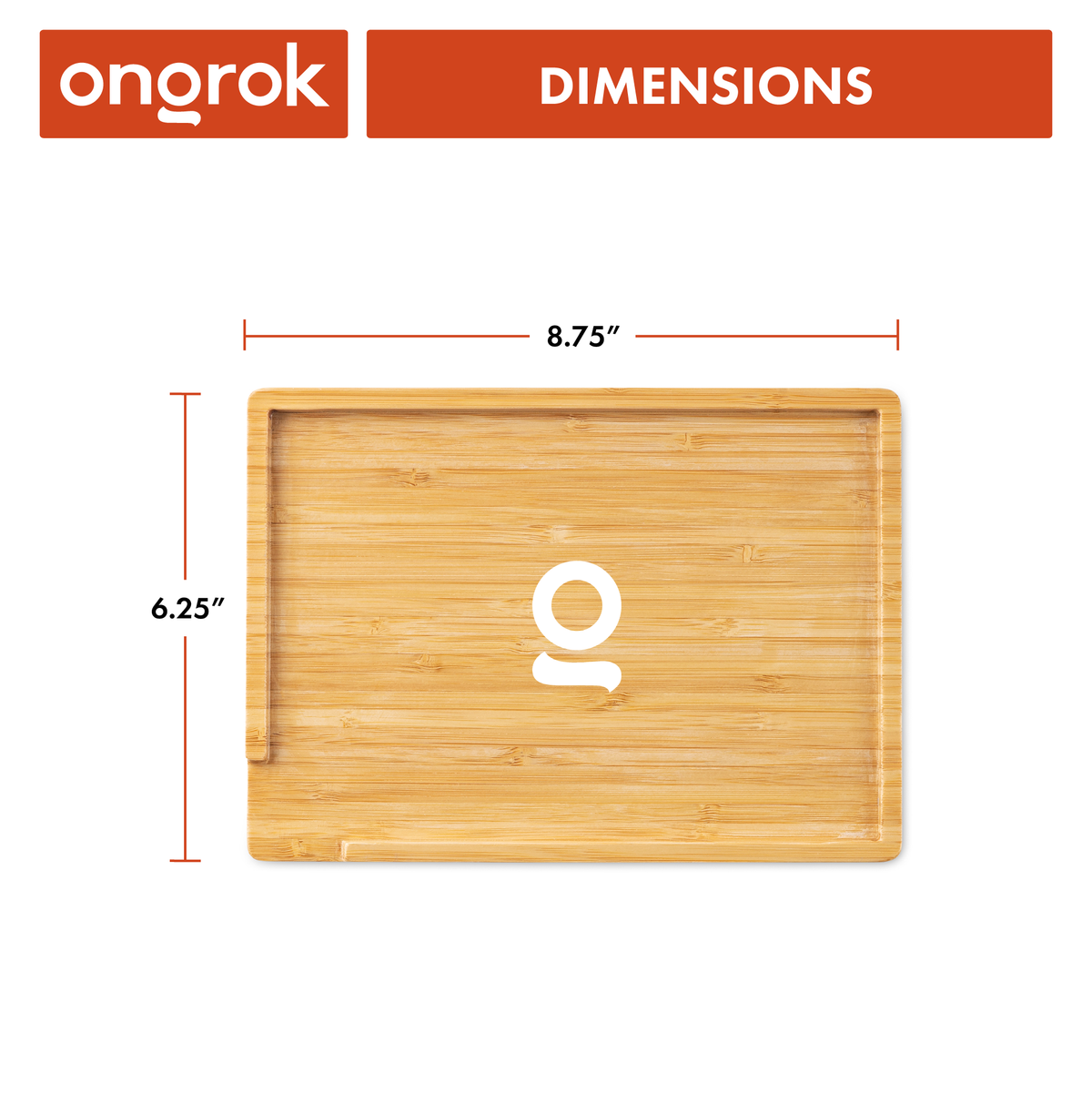 Ongrok - Sustainable Small Bamboo Wood Tray