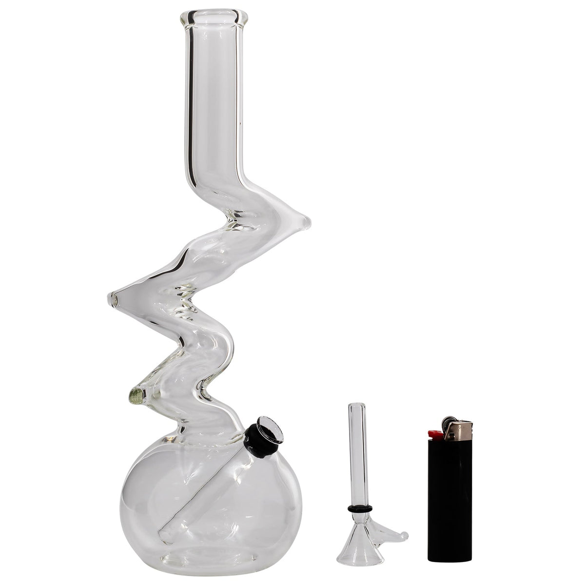 LA Pipes - "Jacob's Ladder" Crystal Clear Zong Bong