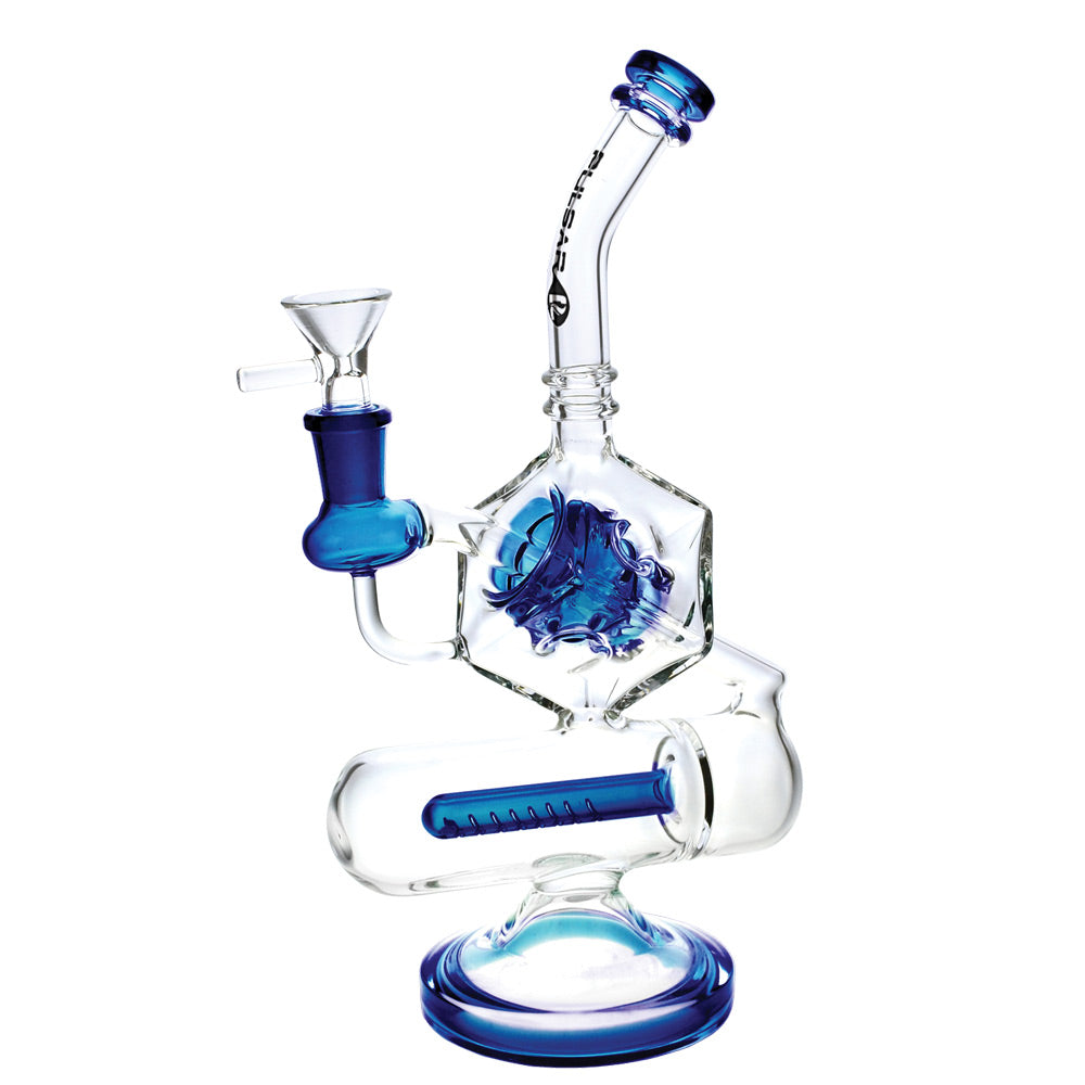 Pulsar ~ Inception Cube Water Pipe- 10.5"/14mm F/Colors Vary