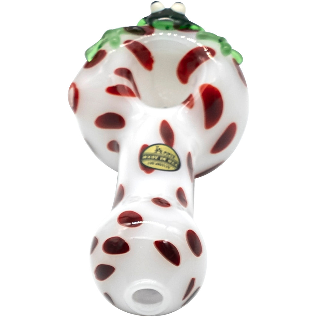 LA Pipes - "Spotted Poison Frog" Spoon Glass Pipe
