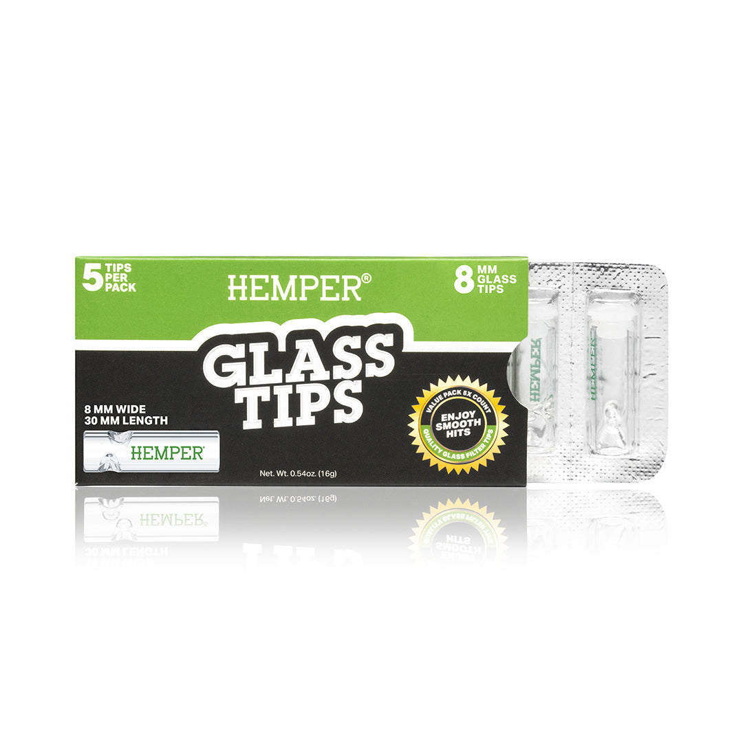 HEMPER - Glass Filter Tips 8mm | 5 Pack