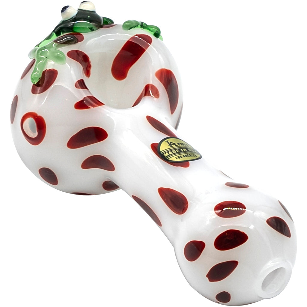LA Pipes - "Spotted Poison Frog" Spoon Glass Pipe