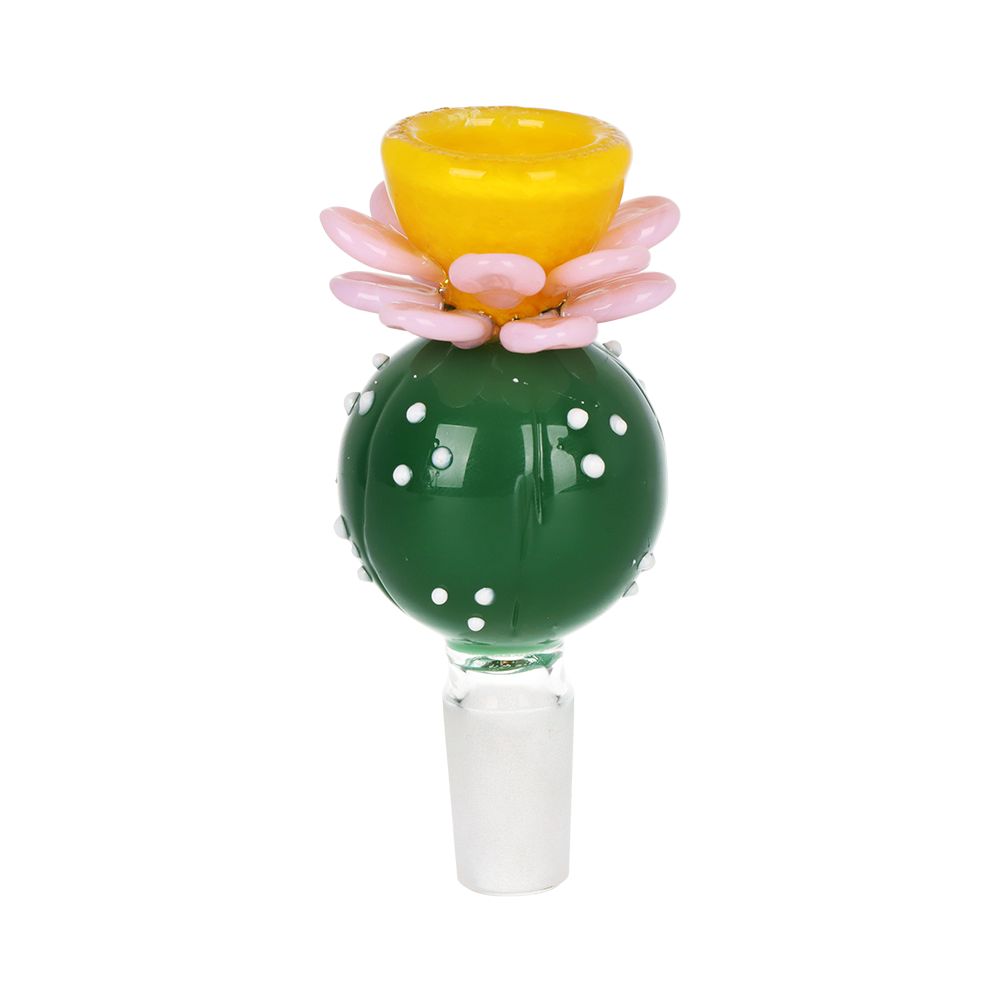Pulsar ~ Peyote Bloom Bubble Base Glass Water Pipe - 12.25" / 14mm F