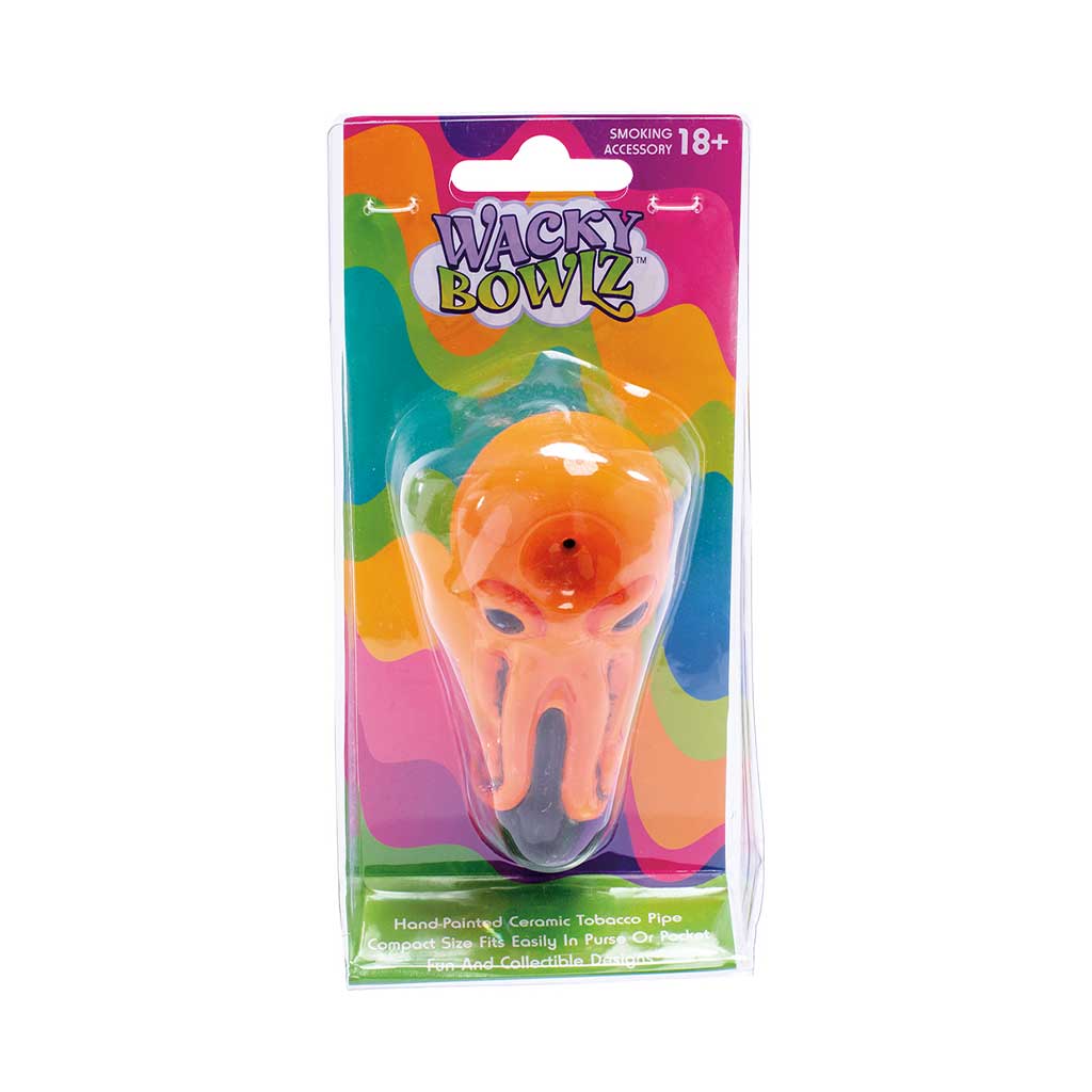 WACKY BOWLZ - OCTOPUS CERAMIC HAND PIPE