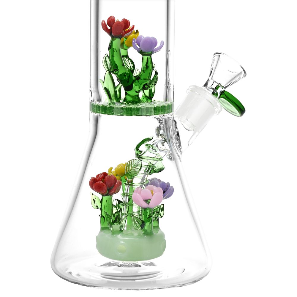Pulsar ~ Power Is In The Flower Water Pipe - 12" / 14mm F