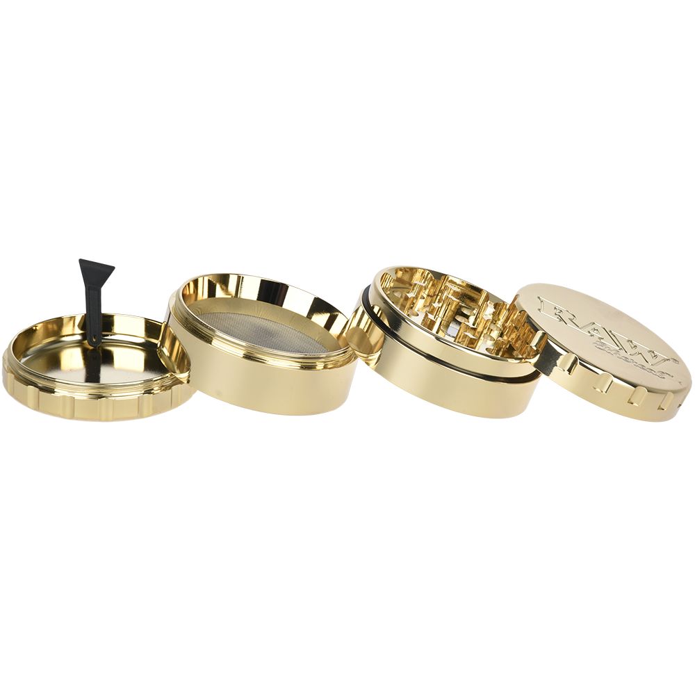 RAW - Ethereal Gold-Plated Stainless Steel Grinder - 4pc / 2.25"