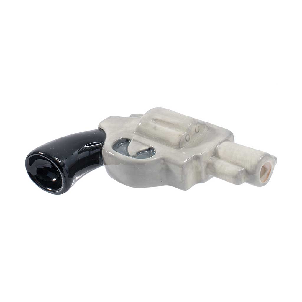 WACKY BOWLZ ~ HAND GUN CERAMIC PIPE