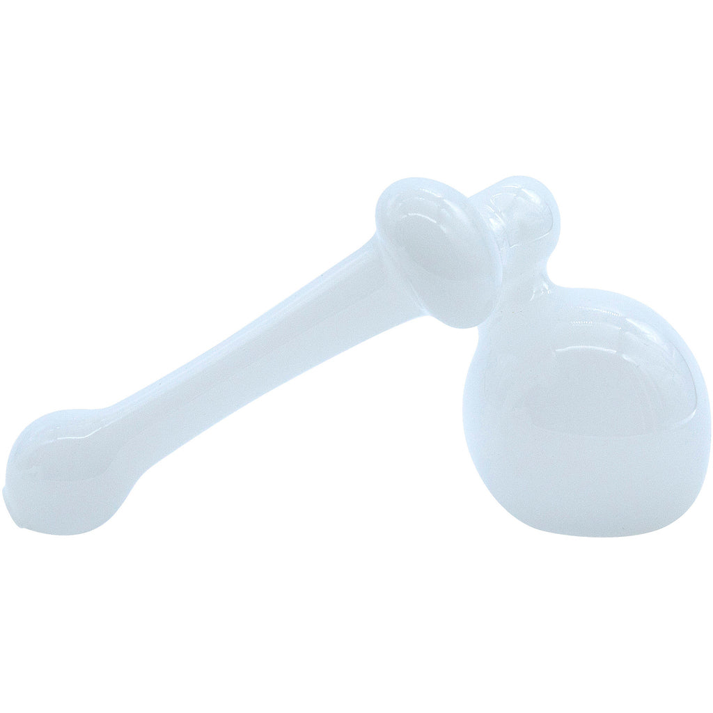 LA Pipes - "Ivory Sidecar" Glass Sidecar Bubbler Pipe