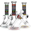 Pulsar ~ Mosaic Bart Wag Glass Water Pipe - 6.75" / 14mm F / Colors Vary