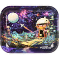 Pulsar ~ Metal Rolling Tray - Space Base / 13"x 11"