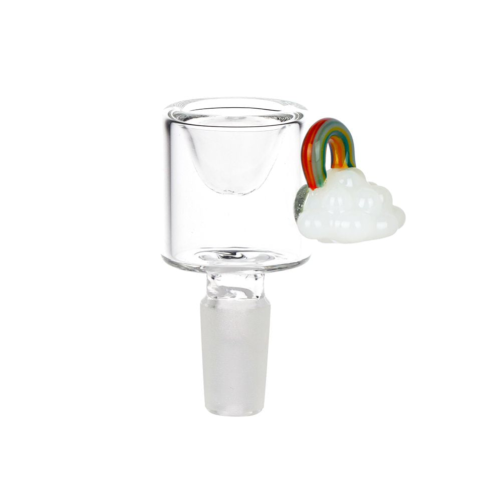 Pulsar ~ Acid Rainbows Bubble Base Glass Water Pipe - 12.6" / 14mm F