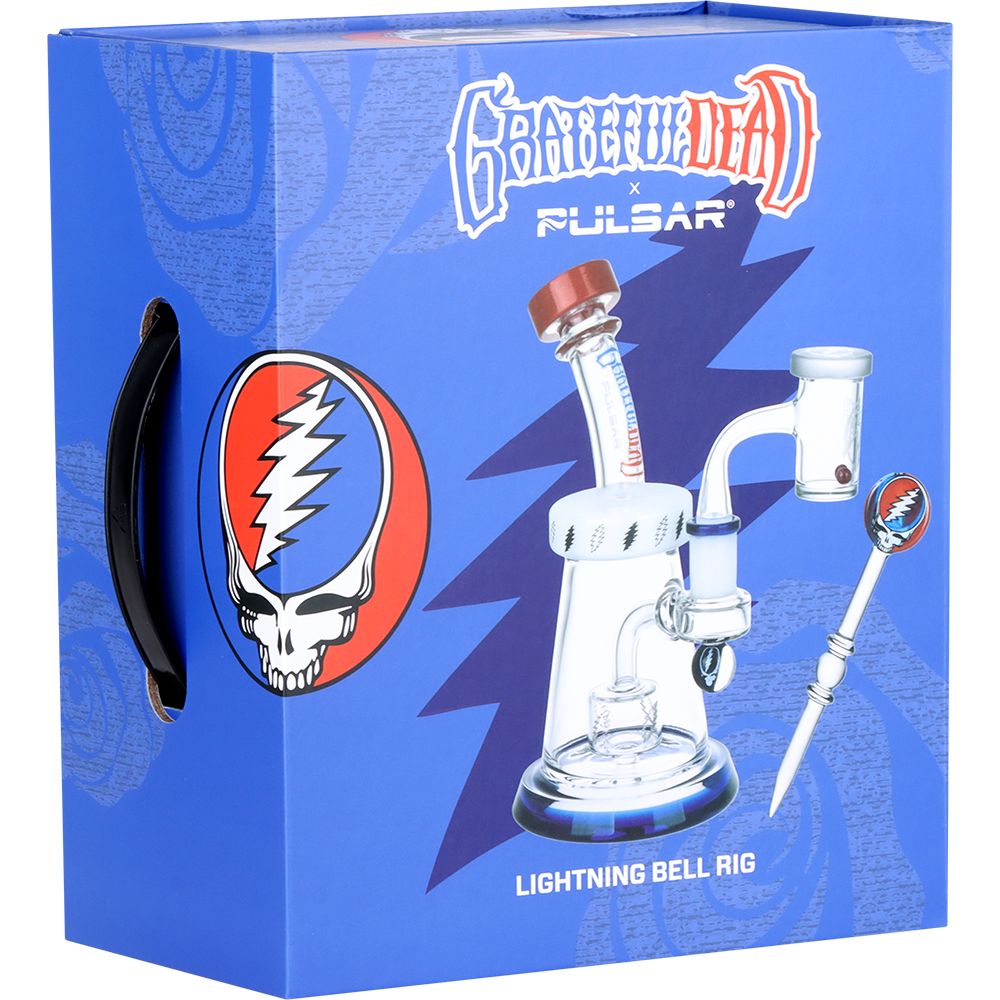 Pulsar ~ Grateful Dead x Pulsar Lightning Bell Dab Rig Set - 7.5" / 14mm F
