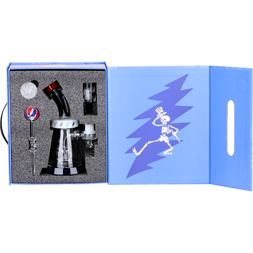 Pulsar ~ Grateful Dead x Pulsar Lightning Bell Dab Rig Set - 7.5" / 14mm F