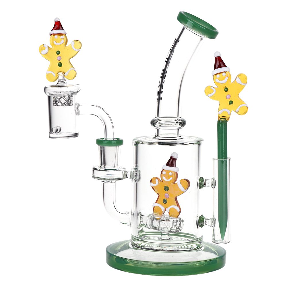 Pulsar ~ Holidaze Series Glass Dab Rig Set | 8.25" | 14mm F