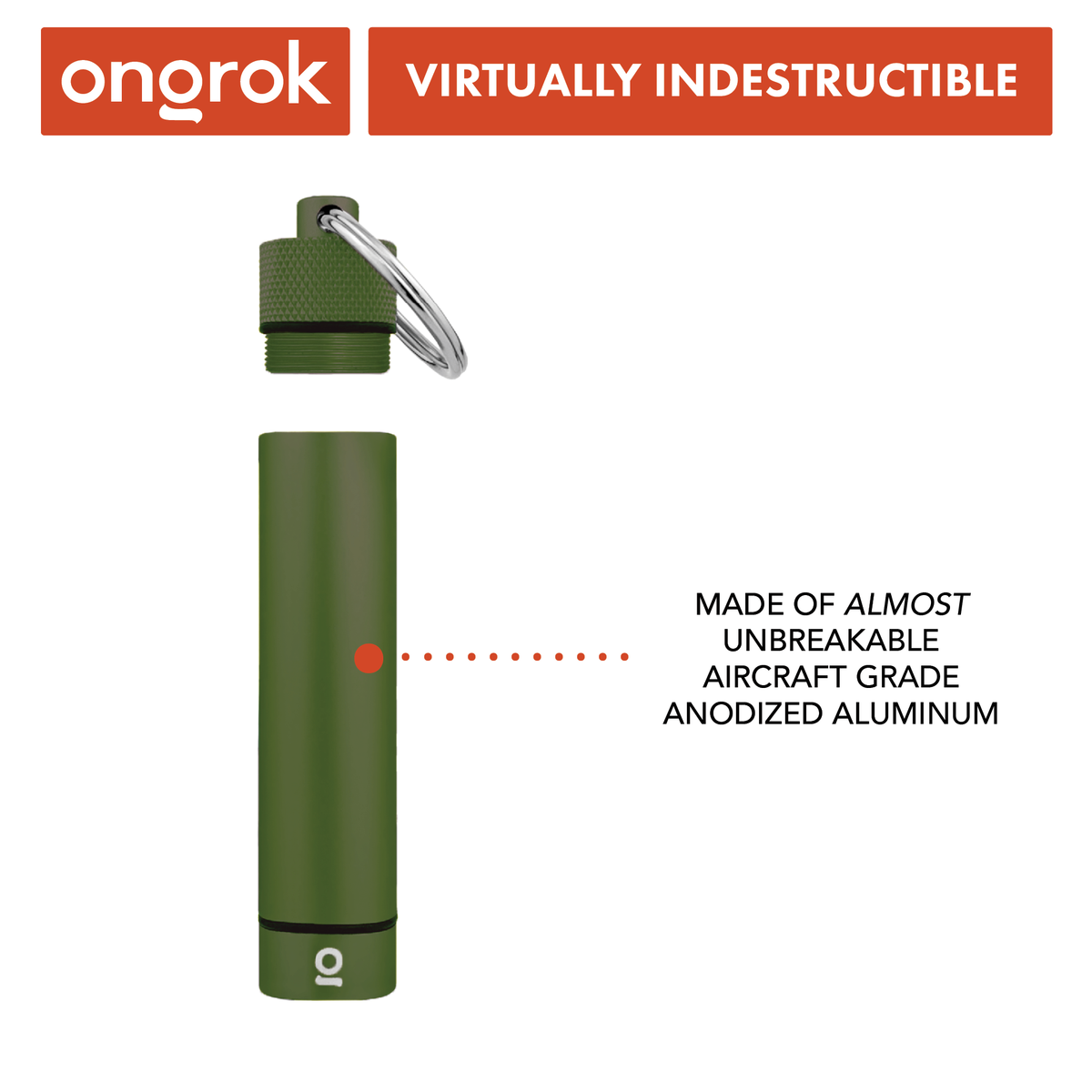 Ongrok - Aluminum Storage Keychain
